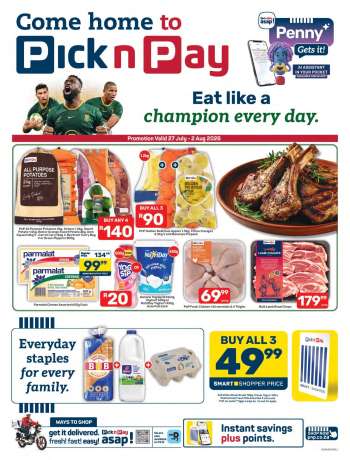 Pick n Pay catalogue  - 27/07/2026 - 02/08/2026.