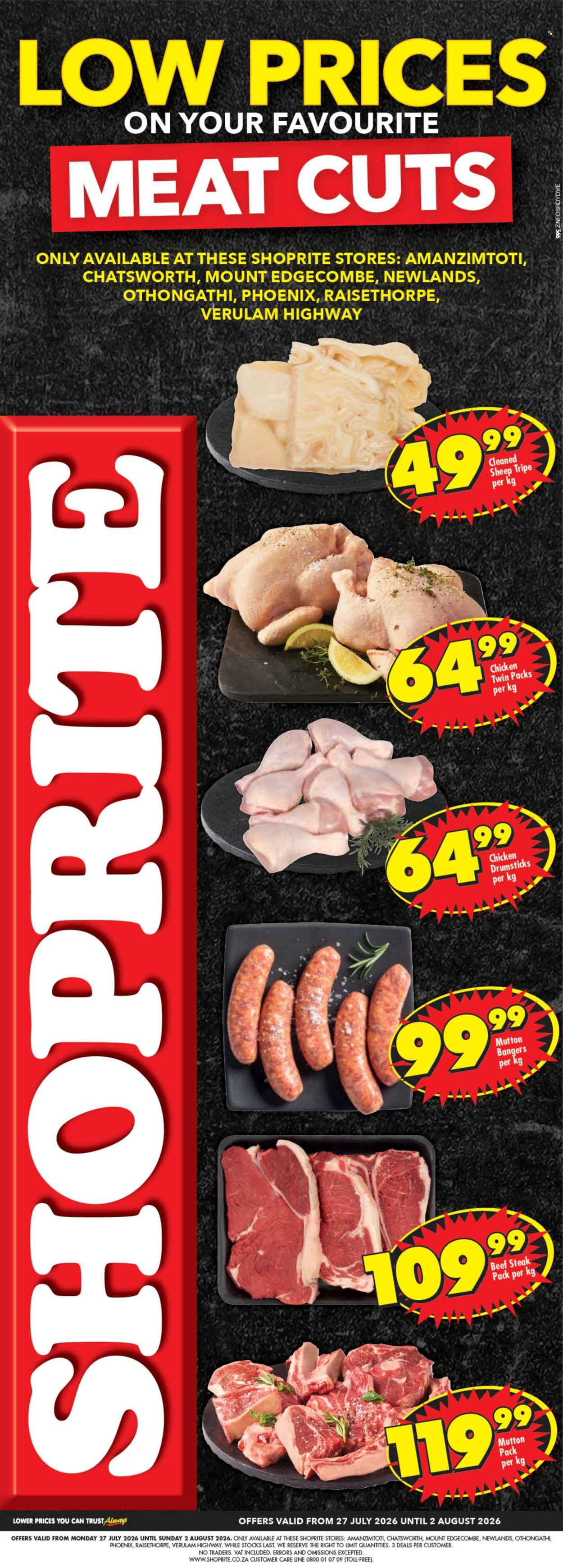 Shoprite specials - 27/07/2026 - 02/08/2026. Page 1