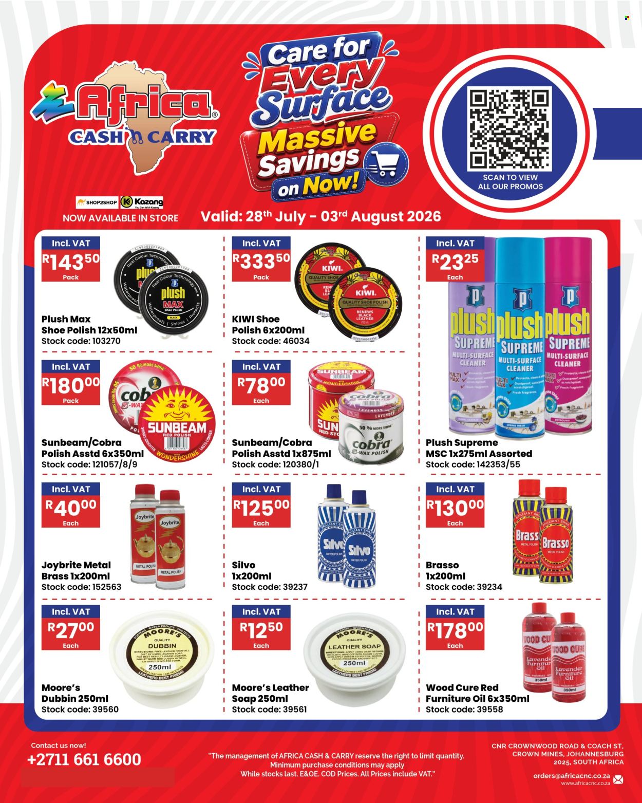Africa Cash & Carry specials - 28/07/2026 - 03/08/2026. Page 1