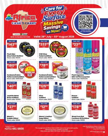 Africa Cash & Carry catalogue  - 28/07/2026 - 03/08/2026.