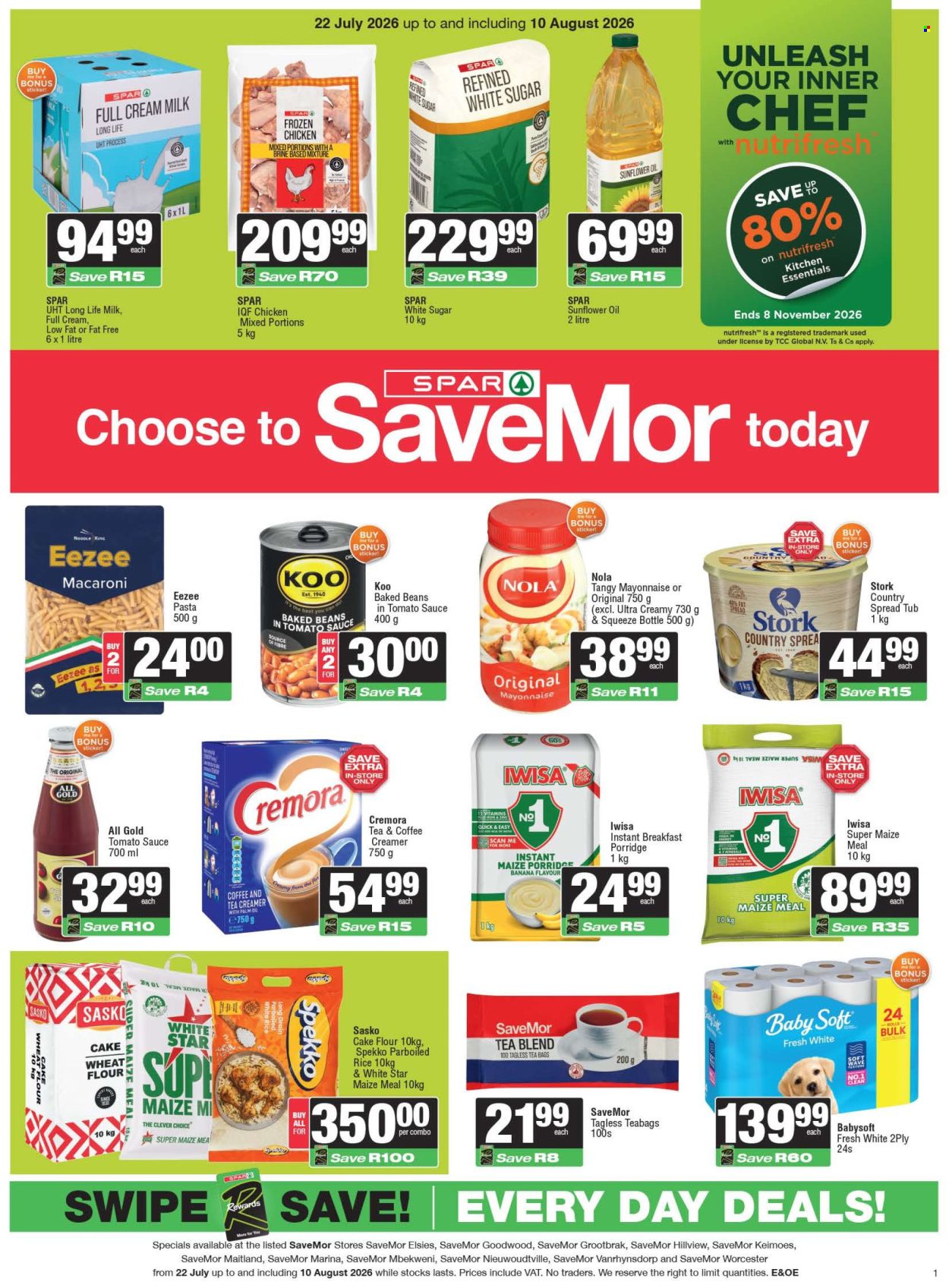 SPAR specials - 22/07/2026 - 10/08/2026. Page 1