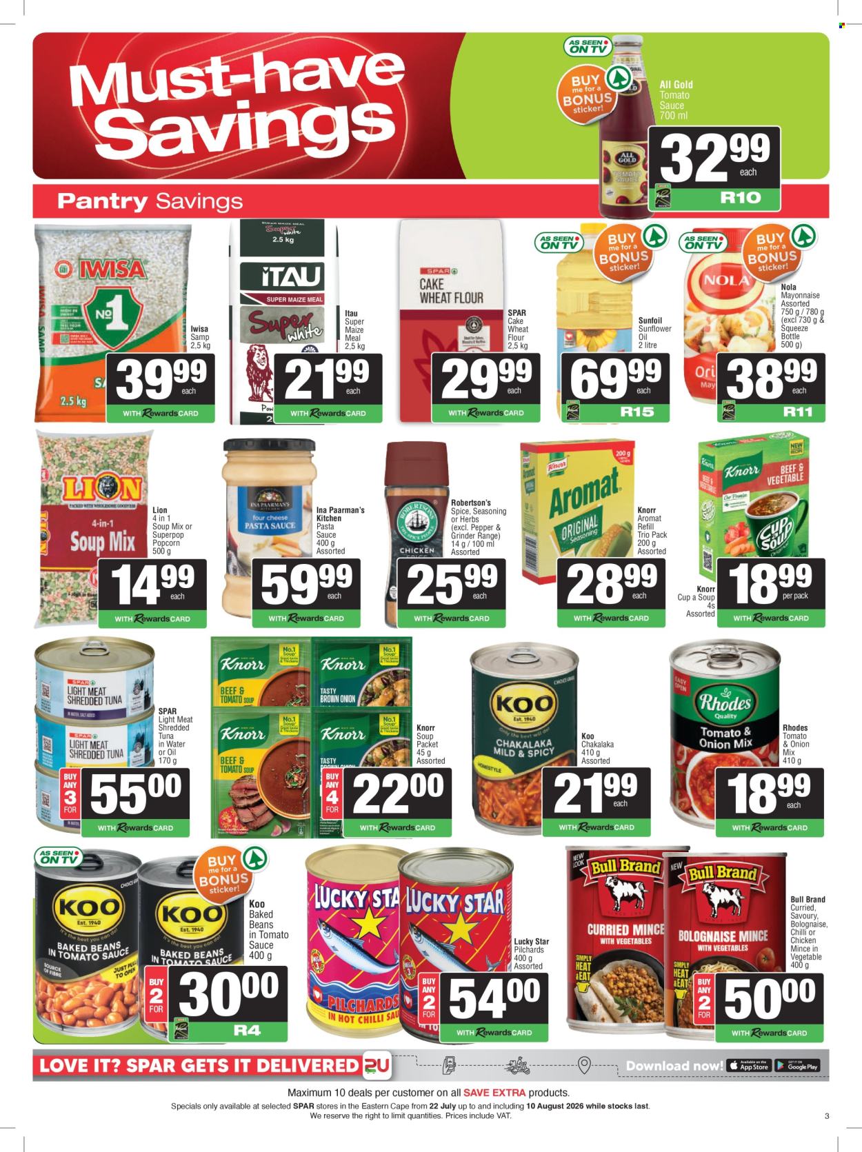 SPAR specials - 22/07/2026 - 10/08/2026. Page 3