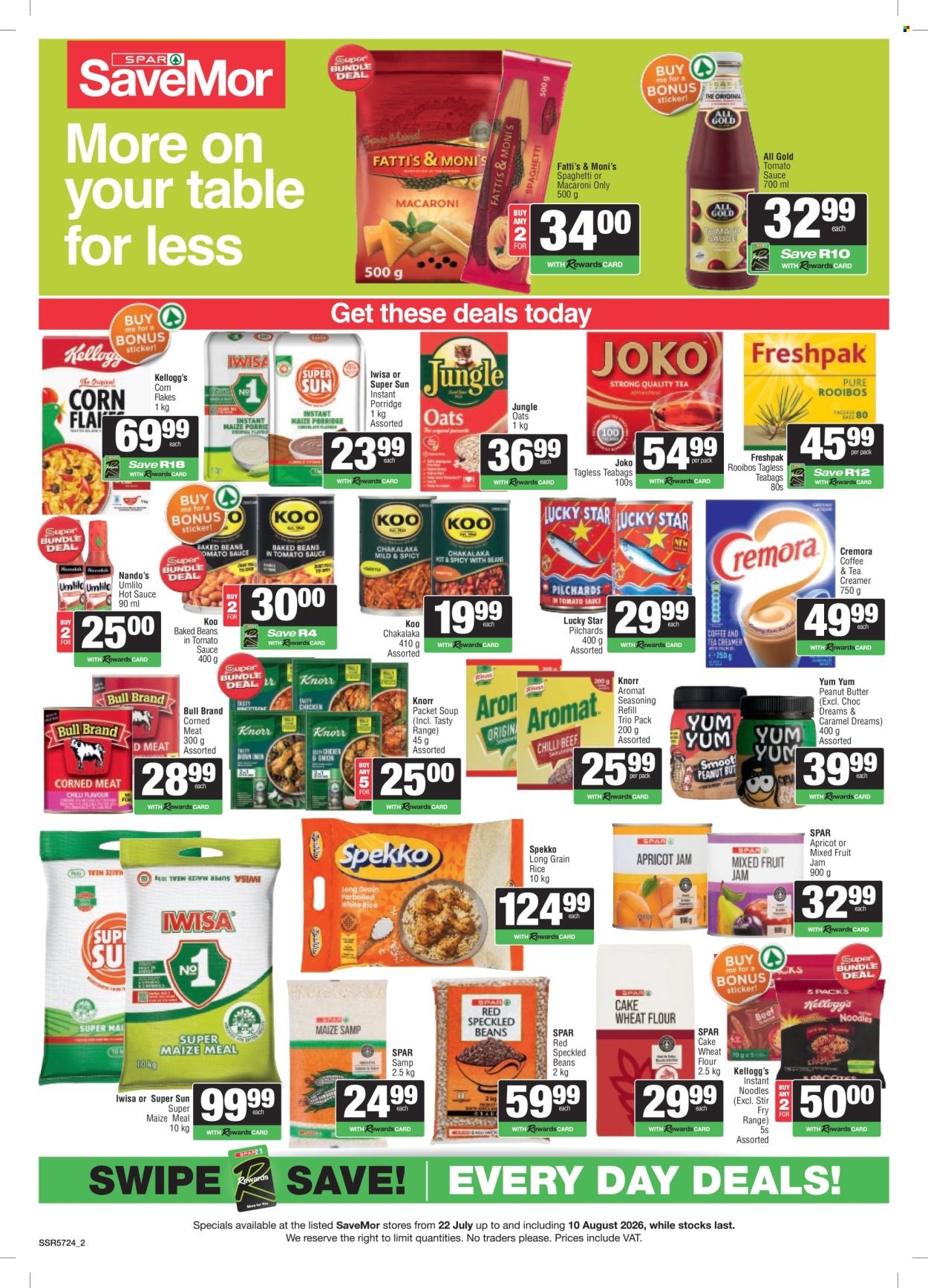 SPAR specials - 22/07/2026 - 10/08/2026. Page 2