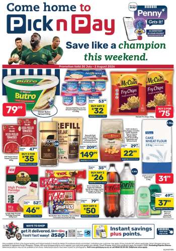 Pick n Pay catalogue  - 30/07/2026 - 02/08/2026.