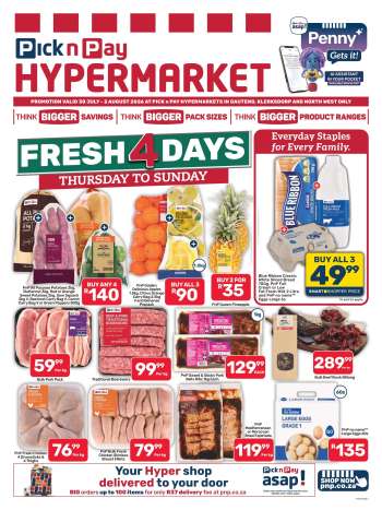 Pick n Pay catalogue  - 30/07/2026 - 02/08/2026.