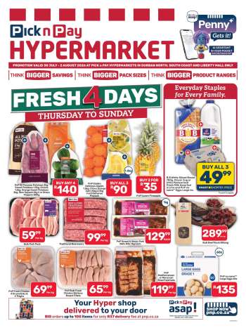 Pick n Pay catalogue  - 30/07/2026 - 02/08/2026.
