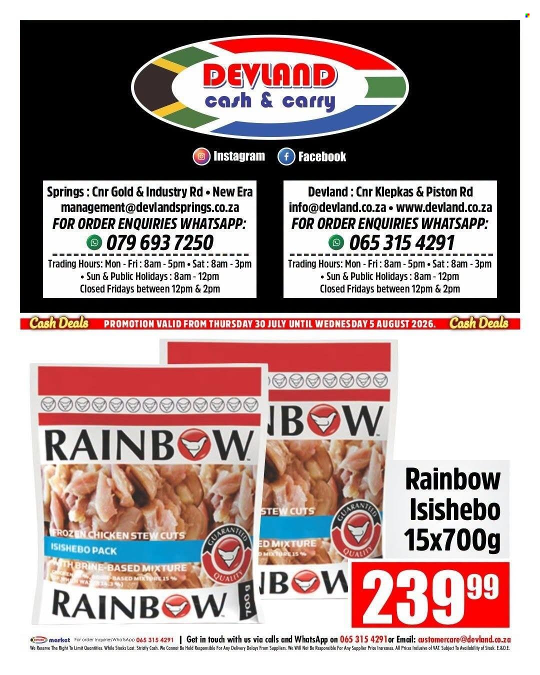 Devland specials - 30/07/2026 - 05/08/2026. Page 4