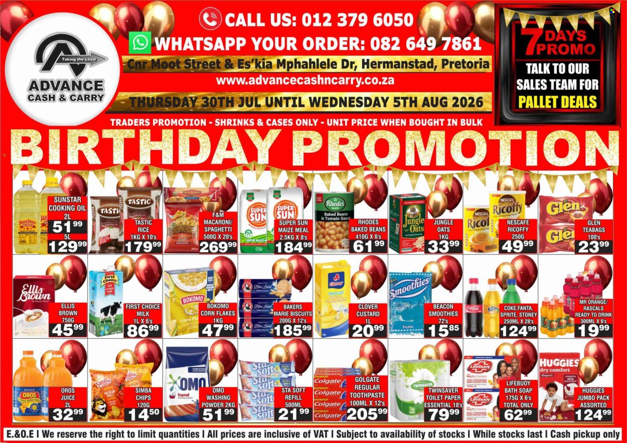Advance Cash & Carry specials - 30/07/2026 - 31/07/2026. Page 1