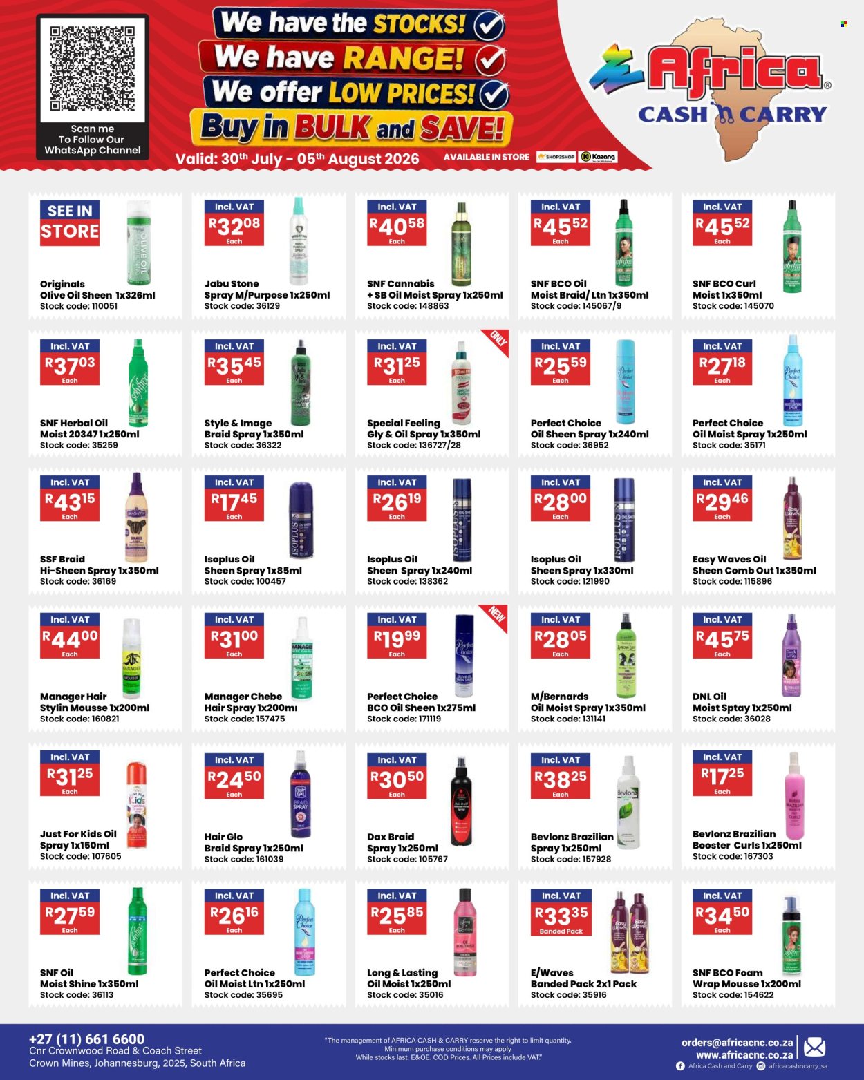 Africa Cash & Carry specials - 30/07/2026 - 05/08/2026. Page 1