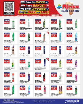 Africa Cash & Carry catalogue  - 30/07/2026 - 05/08/2026.