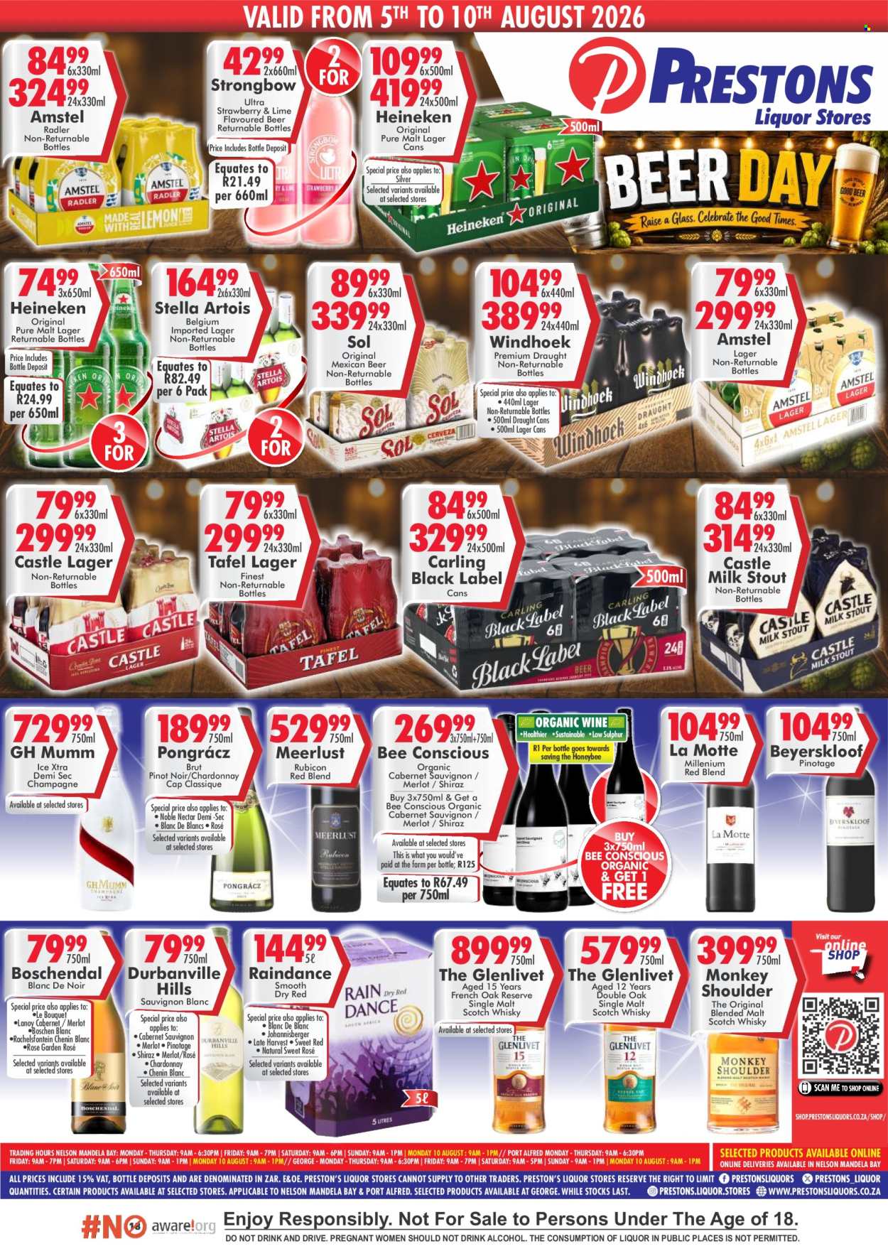 Prestons Liquor Stores specials - 05/08/2026 - 10/08/2026. Page 1