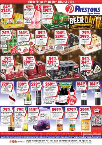 Prestons Liquor Stores catalogue  - 05/08/2026 - 10/08/2026.