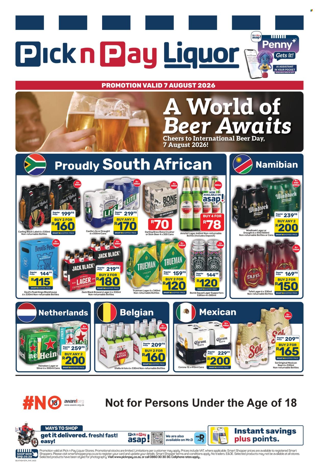 Pick n Pay Liquor specials - 07/08/2026 - 07/08/2026. Page 1