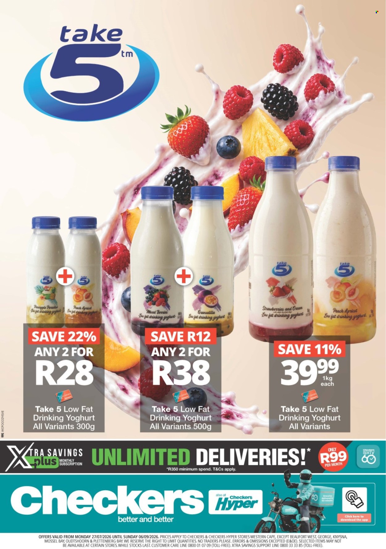 Checkers specials - 27/07/2026 - 06/09/2026. Page 1