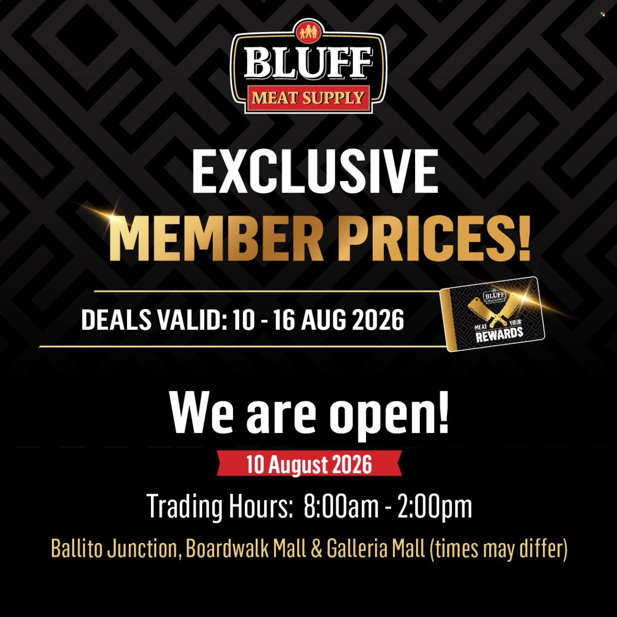 Bluff Meat Supply specials - 10/08/2026 - 16/08/2026. Page 1