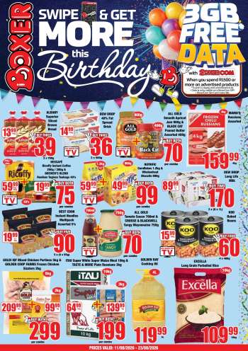 Boxer catalogue  - 11/08/2026 - 23/08/2026.