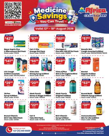 Africa Cash & Carry catalogue  - 12/08/2026 - 18/08/2026.