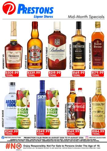 Prestons Liquor Stores catalogue  - 06/08/2026 - 19/08/2026.