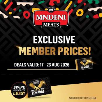 Mndeni Meats catalogue  - 17/08/2026 - 23/08/2026.