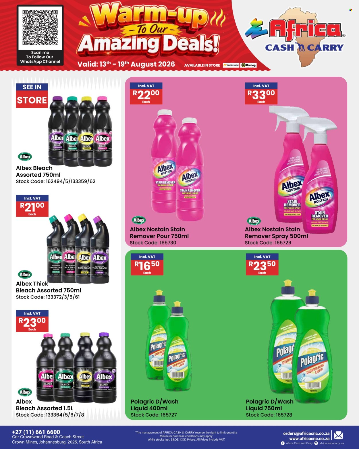 Africa Cash & Carry specials - 13/08/2026 - 19/08/2026. Page 64