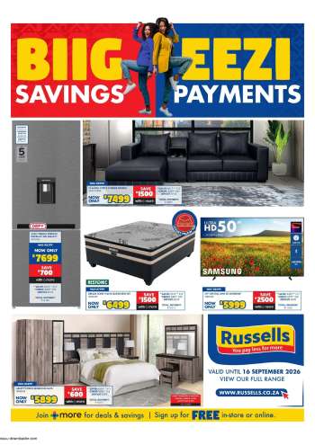 Russells catalogue  - 19/08/2026 - 16/09/2026.