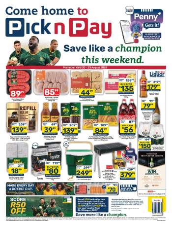 Pick n Pay catalogue  - 20/08/2026 - 23/08/2026.