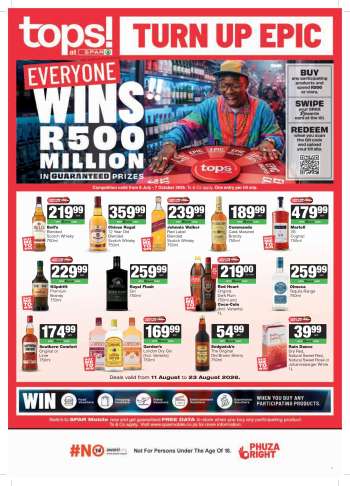 TOPS at SPAR catalogue  - 11/08/2026 - 23/08/2026.