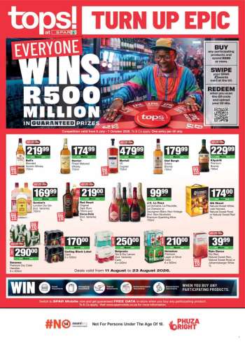 TOPS at SPAR catalogue  - 11/08/2026 - 23/08/2026.