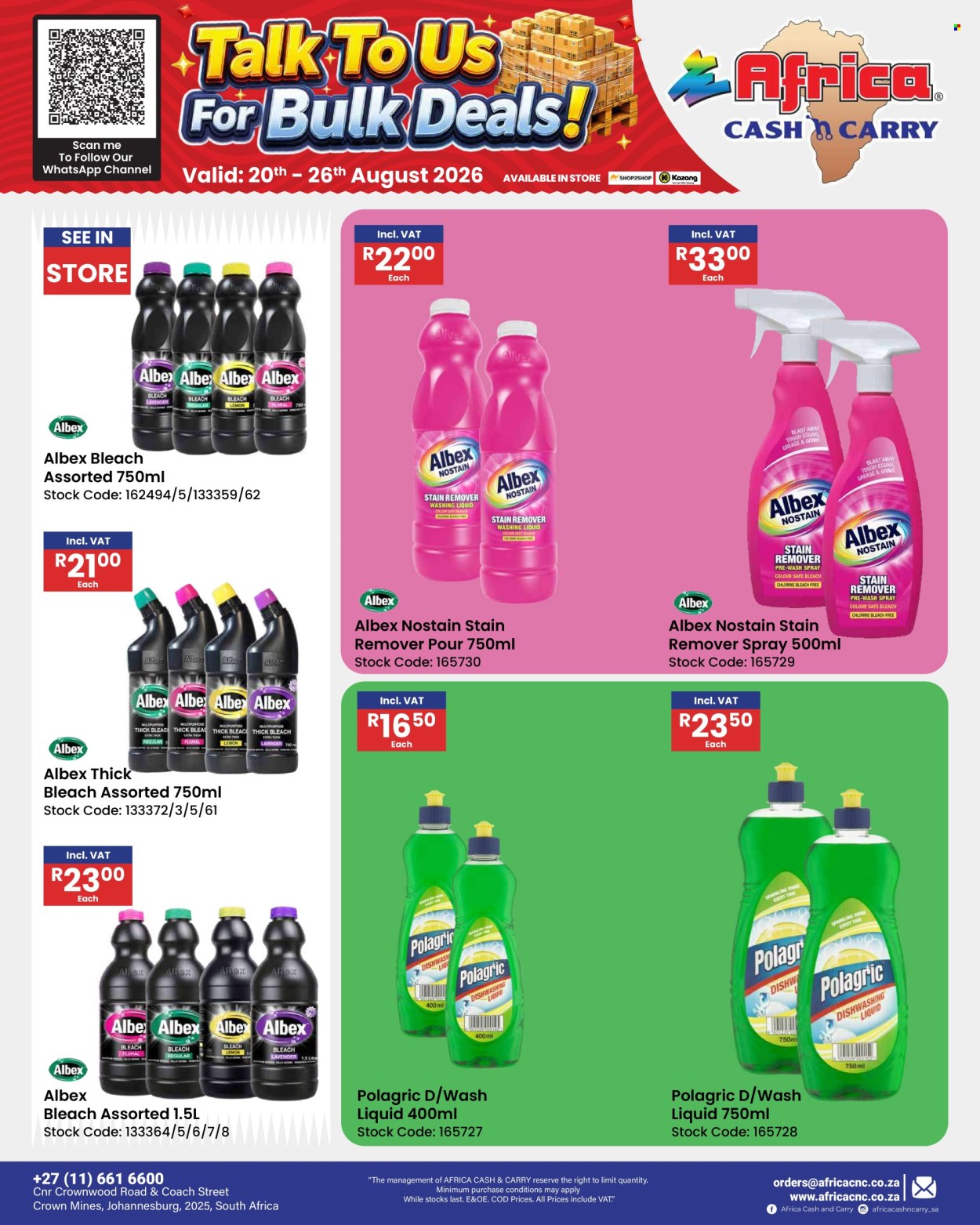 Africa Cash & Carry specials - 20/08/2026 - 26/08/2026. Page 62