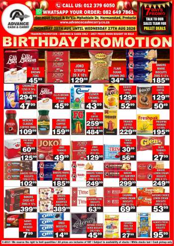 Advance Cash & Carry catalogue  - 20/08/2026 - 27/08/2026.