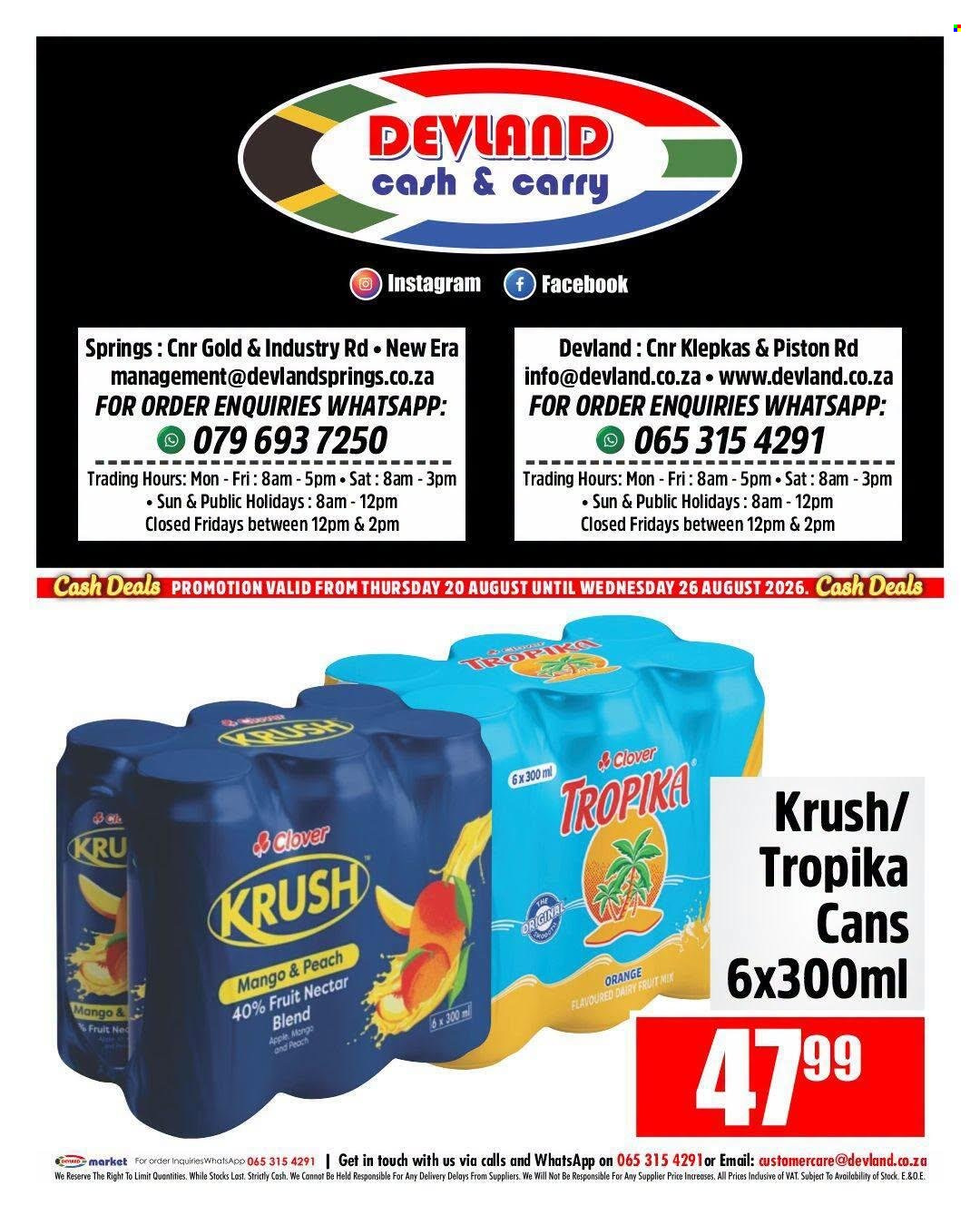 Devland specials - 20/08/2026 - 26/08/2026. Page 2