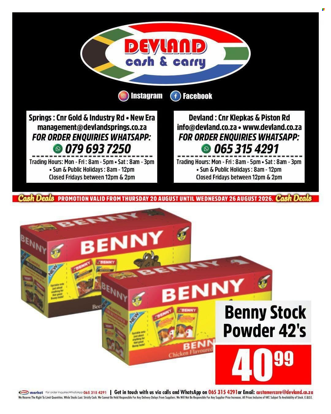 Devland specials - 20/08/2026 - 26/08/2026. Page 3