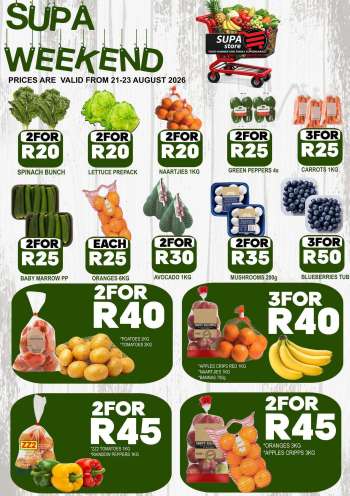 Supa Store catalogue  - 21/08/2026 - 23/08/2026.