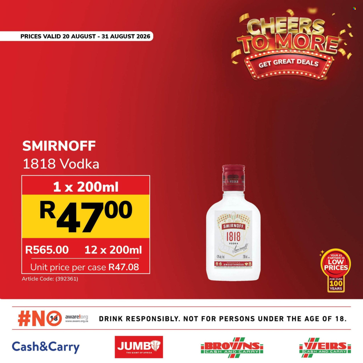 Jumbo Cash & Carry specials - 20/08/2026 - 31/08/2026. Page 28