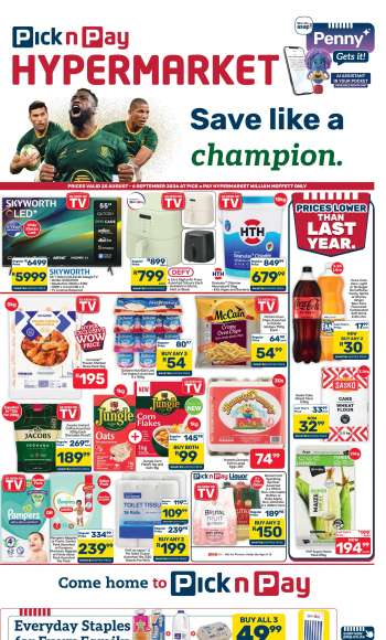 Pick n Pay Hypermarket catalogue  - 25/08/2026 - 06/09/2026.