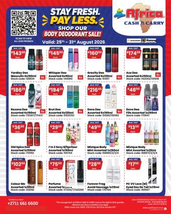 Africa Cash & Carry catalogue  - 25/08/2026 - 31/08/2026.
