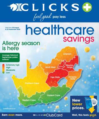 Clicks catalogue  - 25/08/2026 - 22/09/2026.