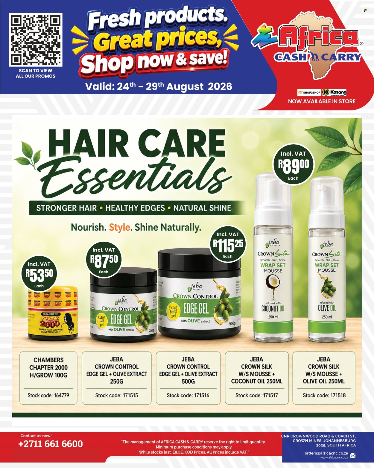 Africa Cash & Carry specials - 24/08/2026 - 29/08/2026. Page 1