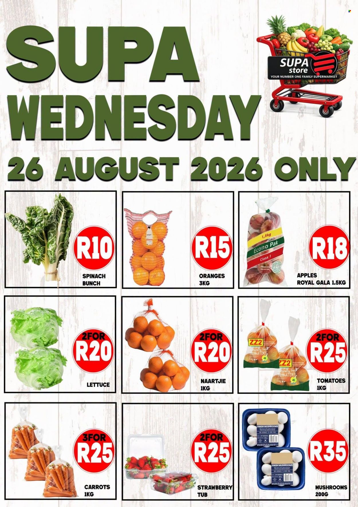 Supa Store specials - 26/08/2026 - 26/08/2026. Page 1