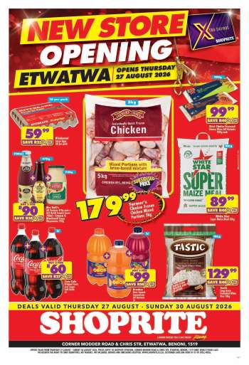 Shoprite catalogue  - 27/08/2026 - 30/08/2026.