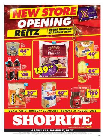 Shoprite catalogue  - 27/08/2026 - 30/08/2026.