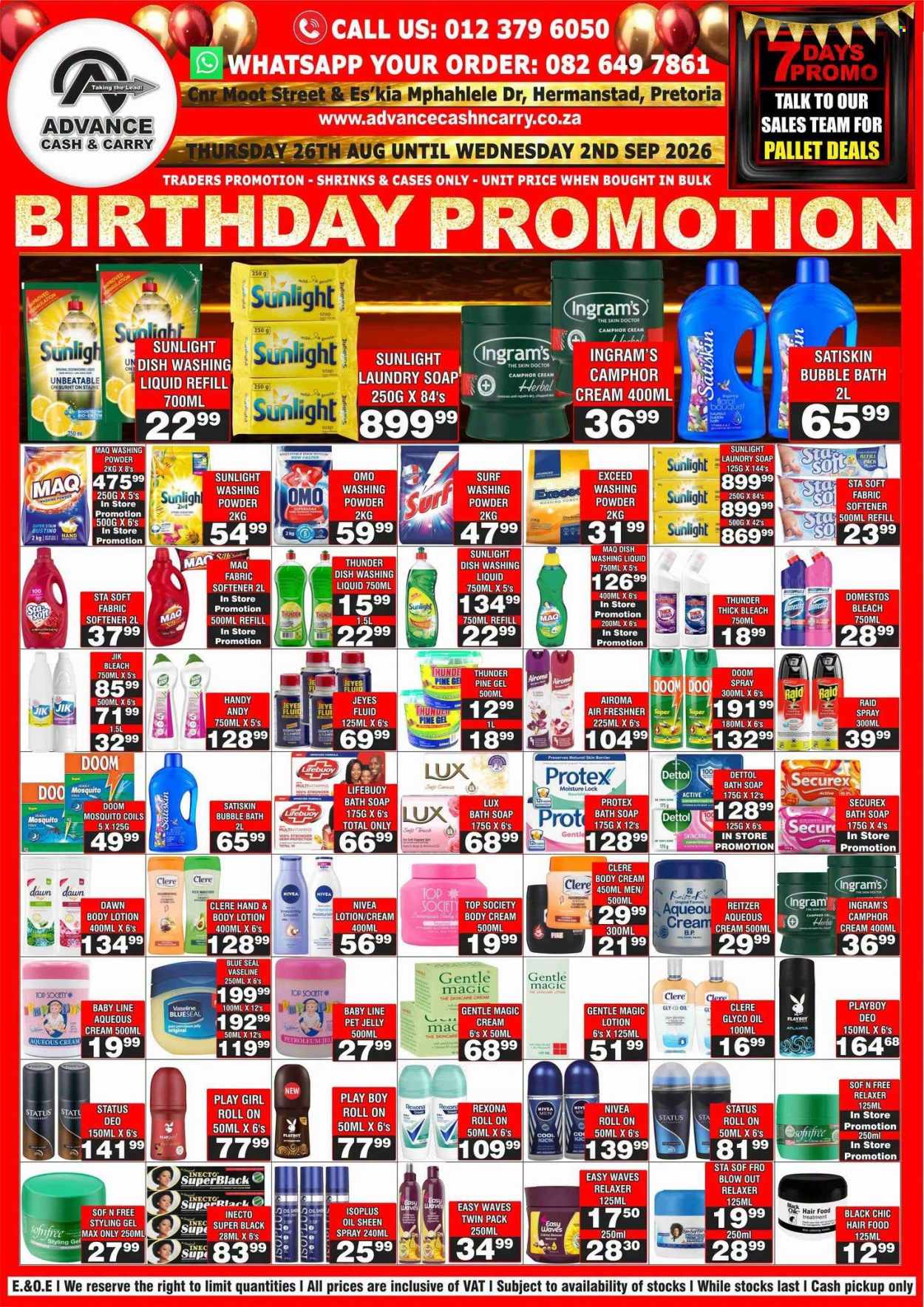 Advance Cash & Carry specials - 26/08/2026 - 02/09/2026. Page 1