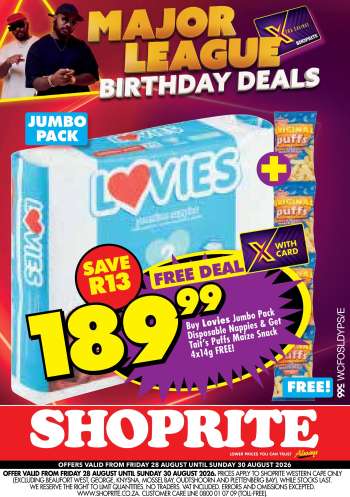 Shoprite catalogue  - 28/08/2026 - 30/08/2026.