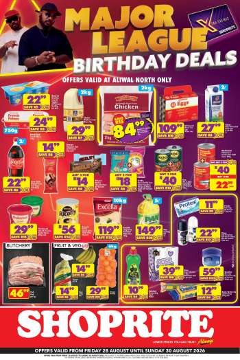 Shoprite catalogue  - 28/08/2026 - 30/08/2026.