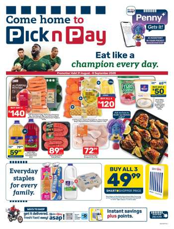 Pick n Pay catalogue  - 31/08/2026 - 06/09/2026.