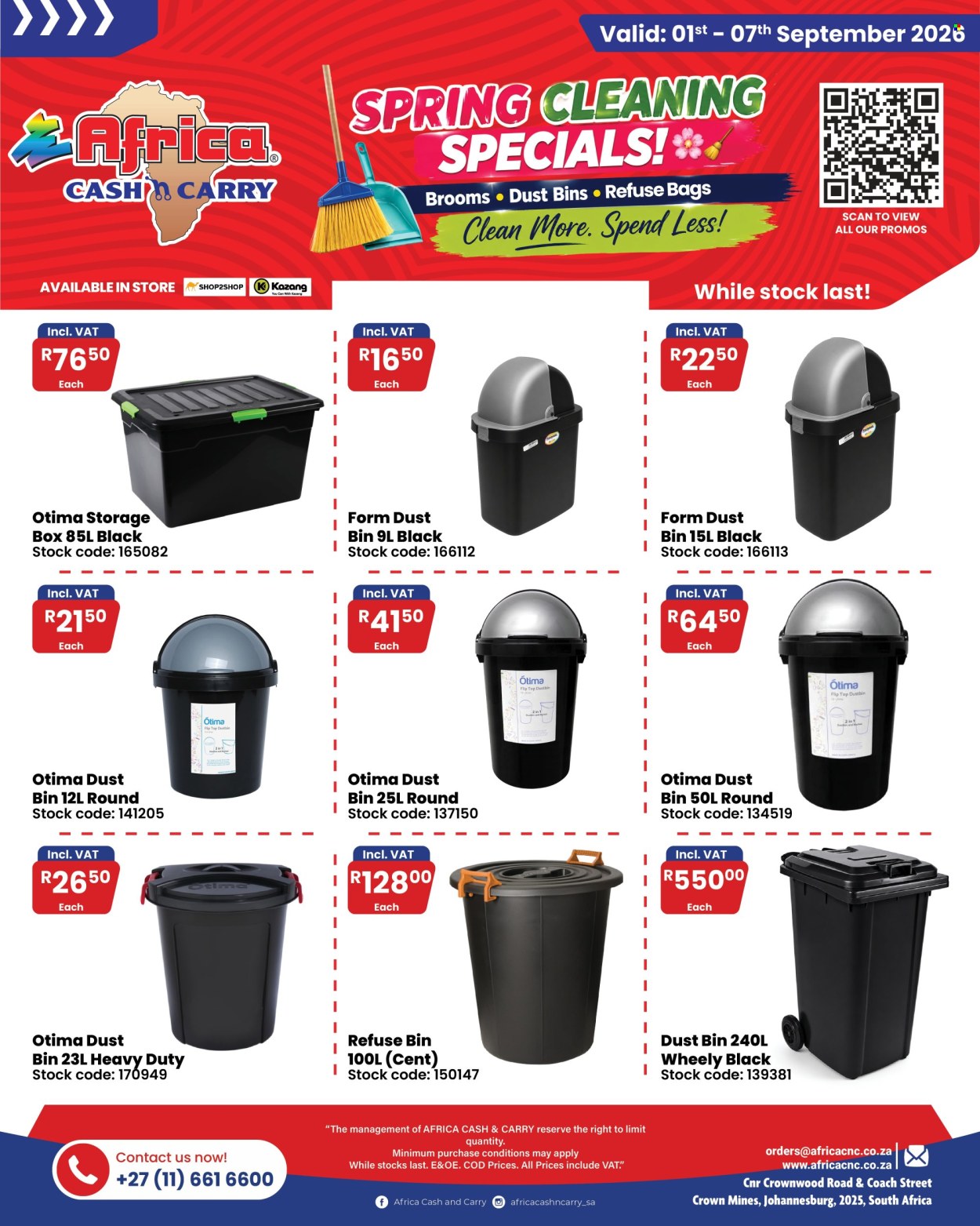 Africa Cash & Carry specials - 01/09/2026 - 07/09/2026. Page 1