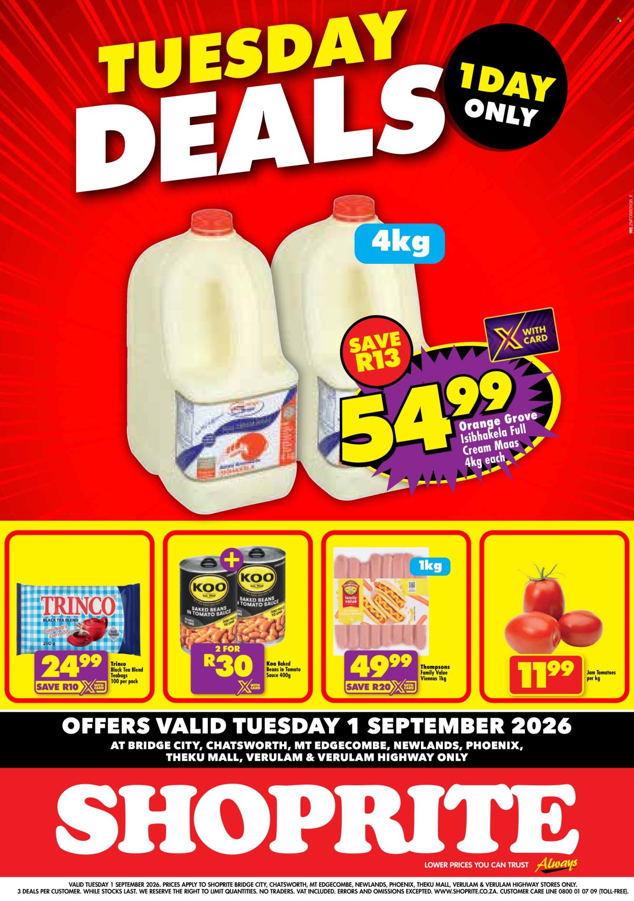 Shoprite specials - 01/09/2026 - 01/09/2026. Page 1