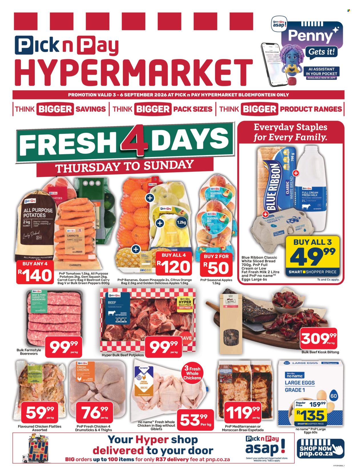 Pick n Pay Hypermarket specials - 03/09/2026 - 06/09/2026. Page 1