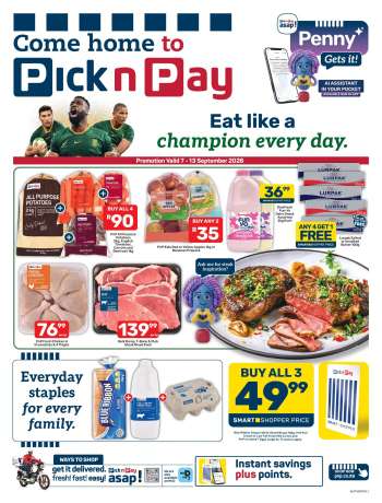 Pick n Pay catalogue  - 07/09/2026 - 13/09/2026.