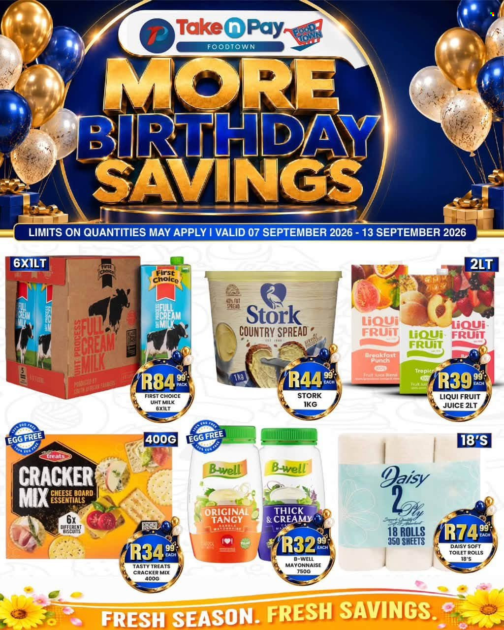Take n Pay specials - 07/09/2026 - 13/09/2026. Page 1